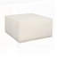 Repose-pieds rembourré carré, crème-1131873114