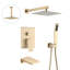 Robinet de douche carrée 12 po