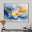 «Blue Yellow Dream Lines V - Abstract collages», art mural-865831200-865831209-865831222