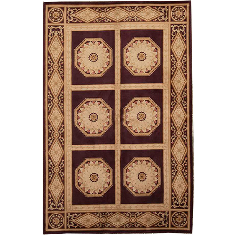 Savonnerie Wool Oriental Indoor Rug