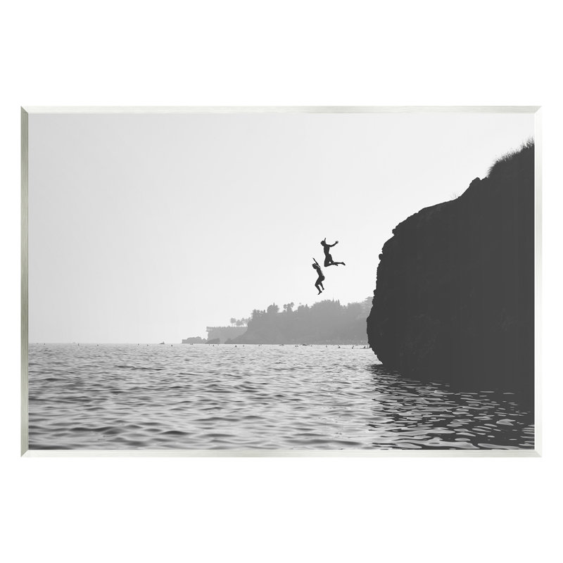 «Diving Ocean Cliff» par Sissi et Seb, H 10 po x l 15 po