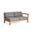 Maro 64.5'' Wide Teak Loveseat with Cushions-14994074