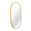 Miroir ovale en métal 20 po x 28 po