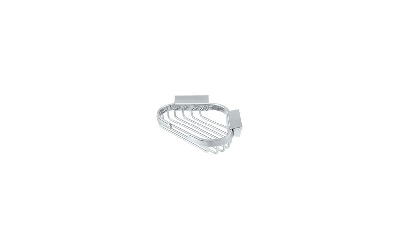 Deltana WBC6050U26 6" Length X 5" Width Triangular Corner Wire Shower Basket Polished Chrome