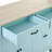 Kitchen Island Cart With 4 Door Cabinet And Two Drawers And 2 Locking Wheels - Solid Wood Top-2132534271