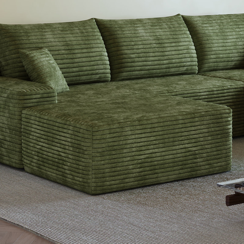 Y119-OTTOMAN-GREEN repose-pieds vert, Vert