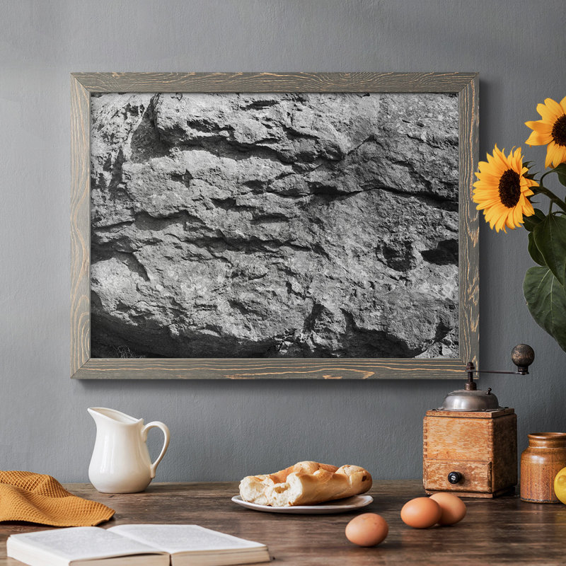" Found Textures XV ", Gray, 26" H x 38" W x 1.5" D