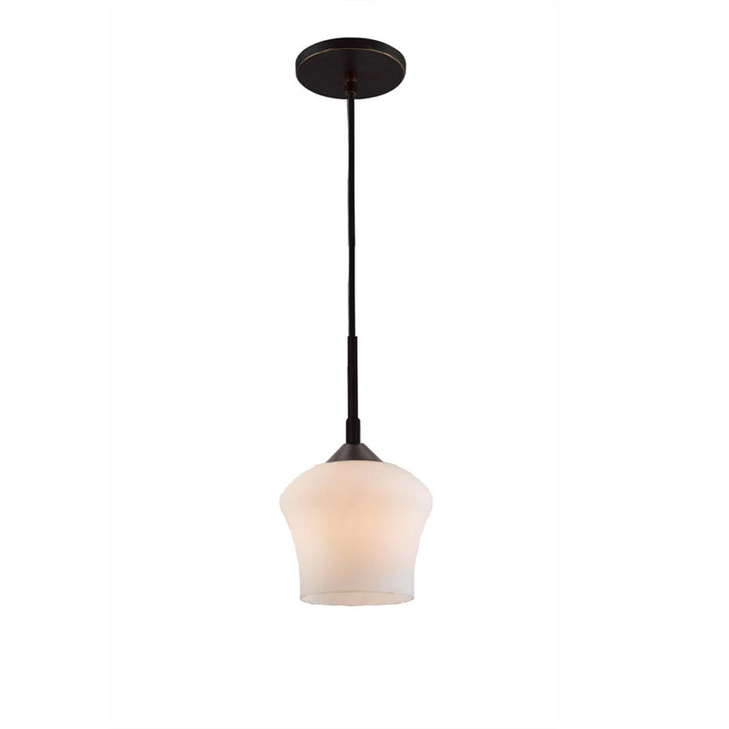 Belmont 1 - Light LED Single Pendant, Bronze