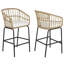 Beekman 35.5'' Round 2 - Person Outdoor Dining Set with Cushions
