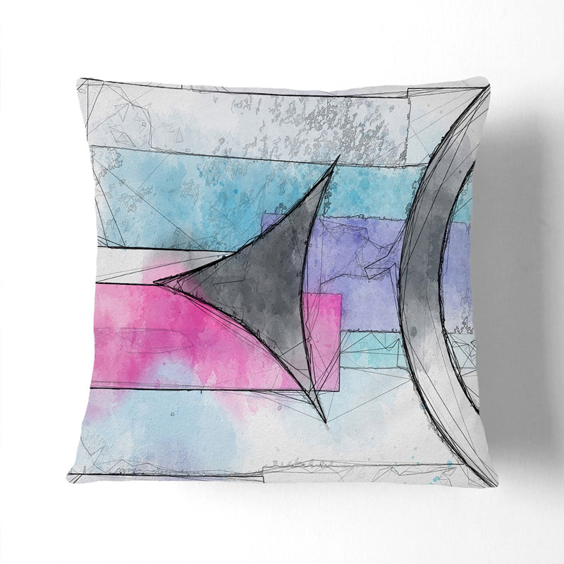 Square Throw Cushion, 40cm H x 40cm W x 15cm D