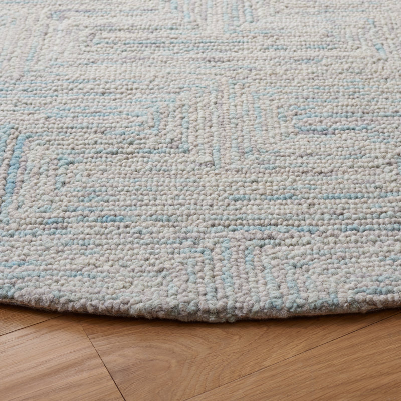 Tapis en laine touffeté à la main Brandea, Rectangle de 5 pi x 8 pi