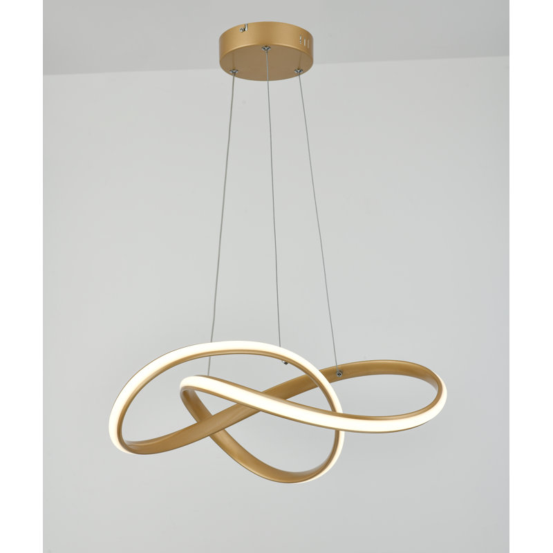 Hochstetler 1 - Light LED Unique/Statement Pendant, Gold