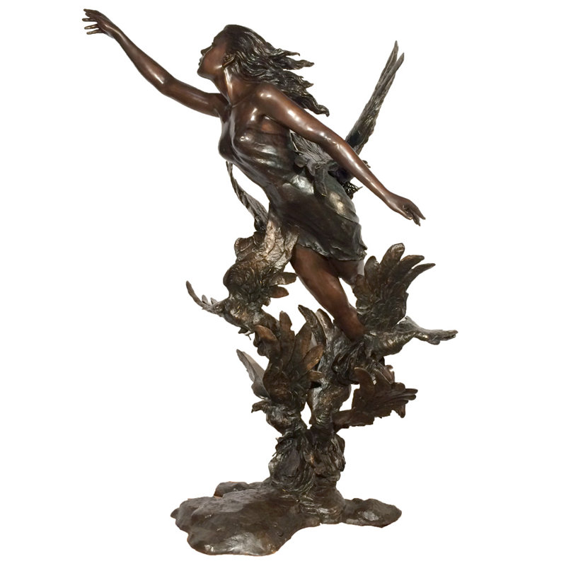 Bird Dove Copper Bronze Garden Statue