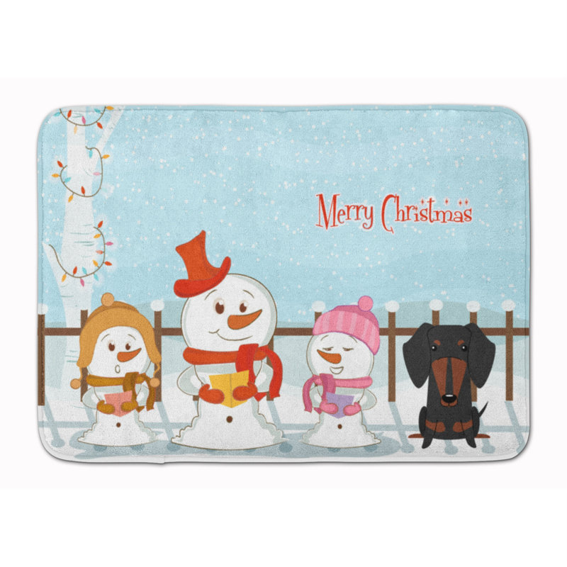 Tapis pour salle de bain Christmas, Noir / brun clair
