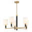 Lustre 5 lumières en laiton chaleureux Conrad-976284988-976284961