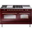 ILVE Nostalgie II 60 Dual Fuel Range, 5 Burners, Griddle, Frenchtop -1514149018-1514149103