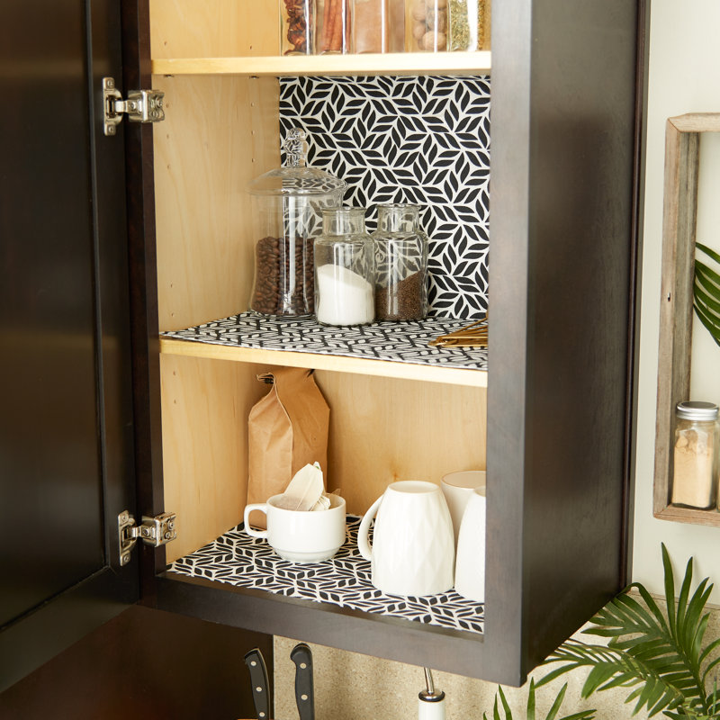 Leaf Shelf Liner, Black