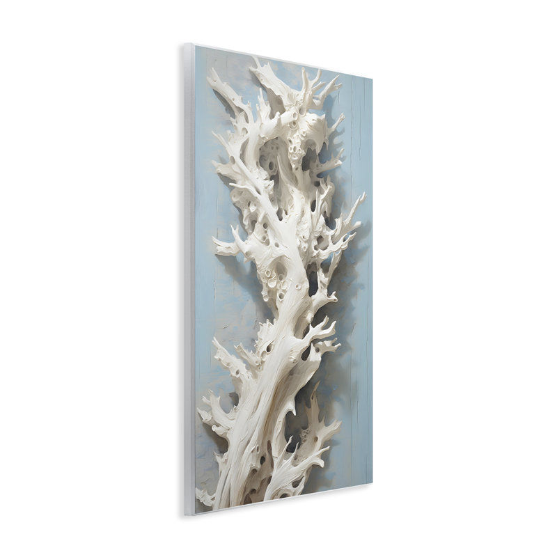 Art mural, "Winding Spiney" par Petal Prints Design, H 19 po x l 13 po