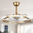 Ausable 24'' Futuristic UFO Design DIY Shapes Bladeless LED Ceiling Fan with Dimmable Lights and Remote-1503140021