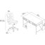 Kaionna Kaionna, bureau d'écriture rectangulaire avec fauteuil 2 pièces-89045965