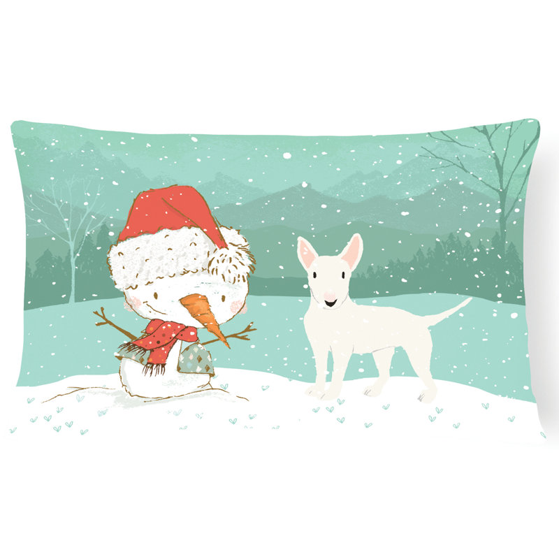  Coussin intérieur / extérieur, Bull terrier blanc