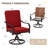 Outdoor Dining Chairs Set Of 2, Heavy Duty Swivel Patio Chairs With Thickened Cushions, Metal Patio Chairs  Gentle Rocker For Outside, Wicker Patio Chairs Ideal For Garden, Backyard,-122621960