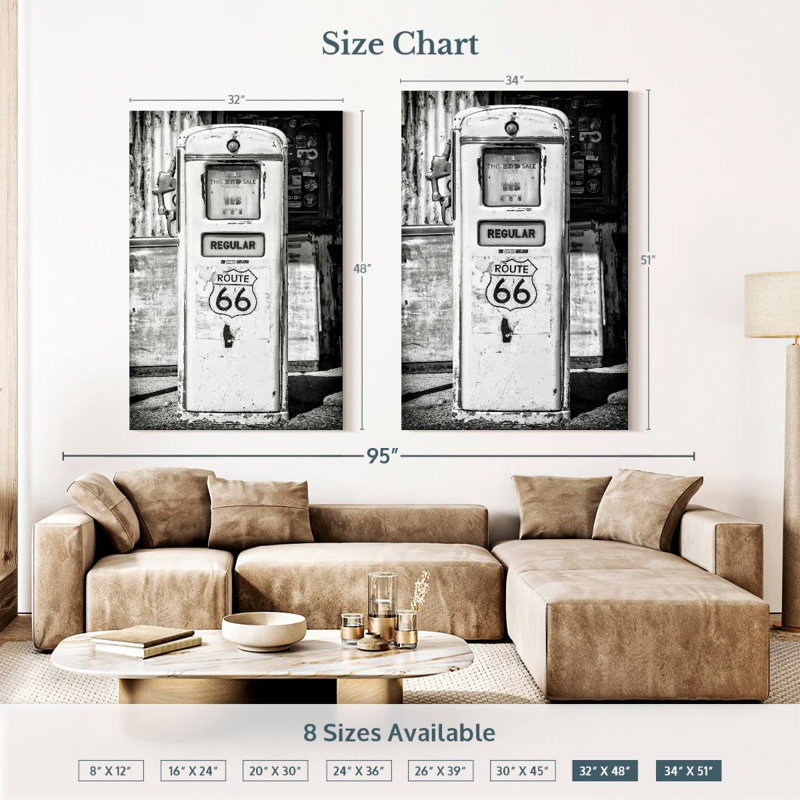 Mehar Regular Route 66, 51" H x 34" W