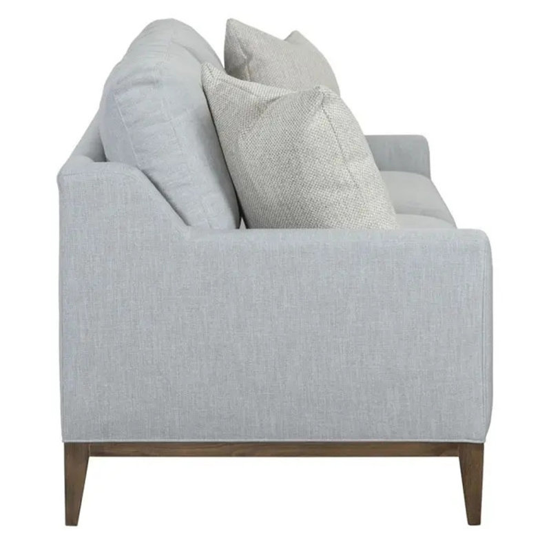 Hendrix 81'' Round Arm Sofa with Reversible Cushions, Linen (3156 72), Walnut