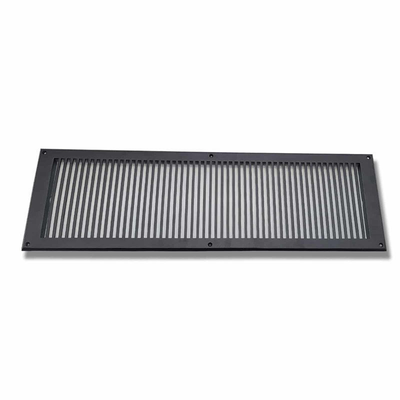 Grille murale en aluminium, Noir