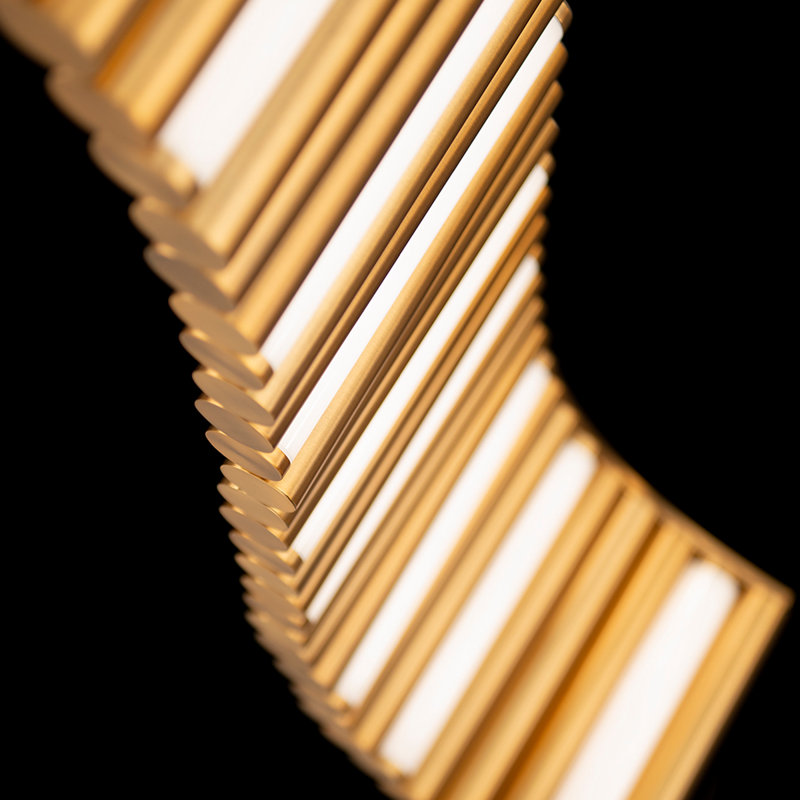 Luminaire suspendu linéaire 1 lumière unique Aretha