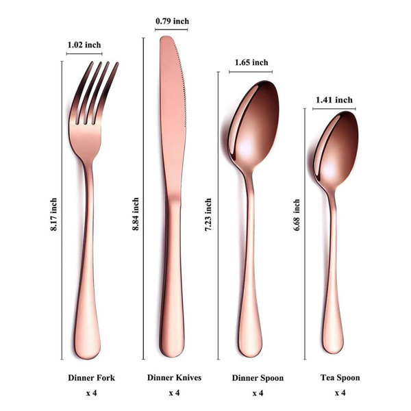 Sarah-Ann 40 Piece Stainless Steel Flatware Set Service for 8 Orren Ellis Color: Black