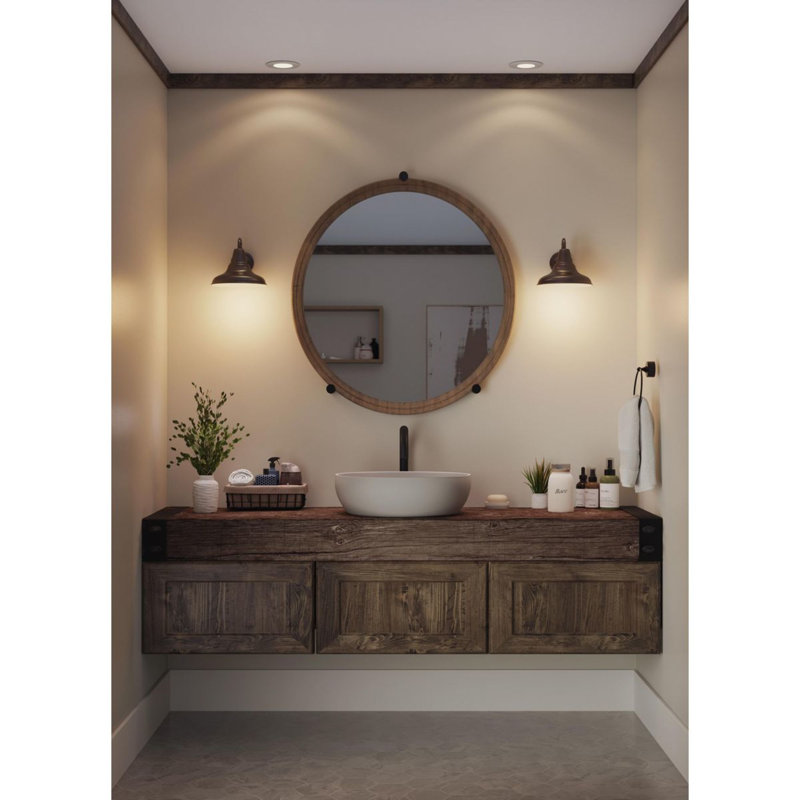 Seoul Wall Light, Antique Bronze, 10.5" H x 12" W x 13.25" D