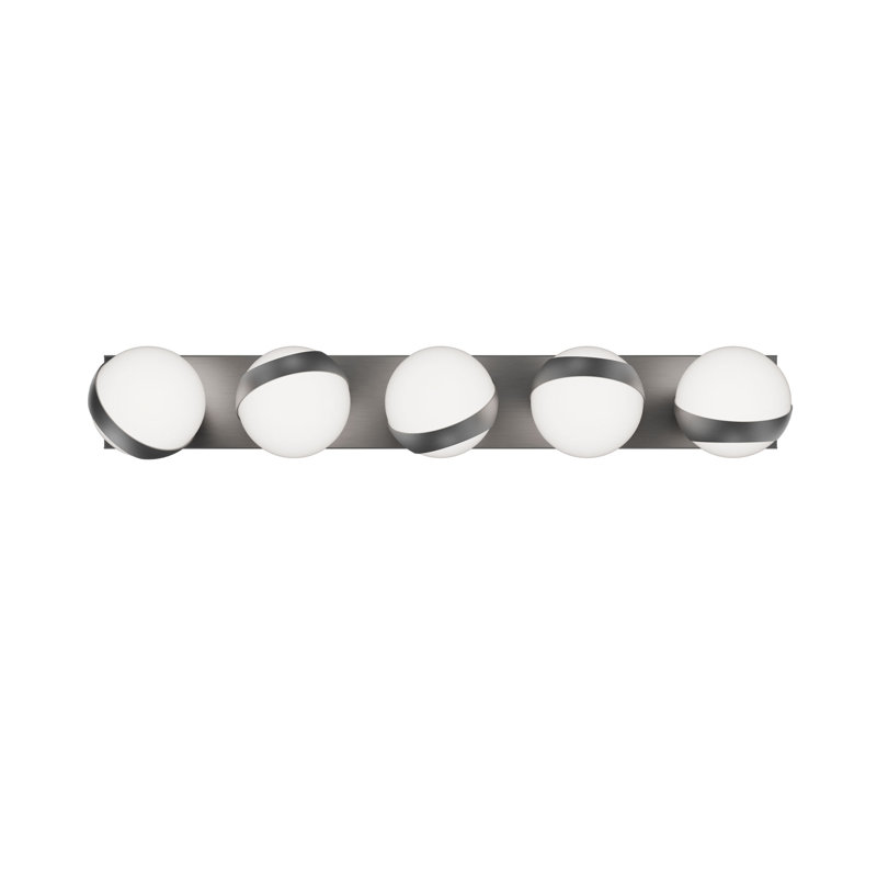 Tripoli 33" Dimmable LED Bath Vanity & Wall Light With Opal Glass Shade And Built In Color Temperature Switch from 2700K/3000K/3500K/4000K