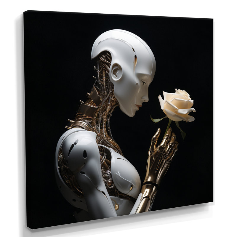 Liverpool - Robots Wall Art Decor, Wrapped Canvas, 30" H x 30" W