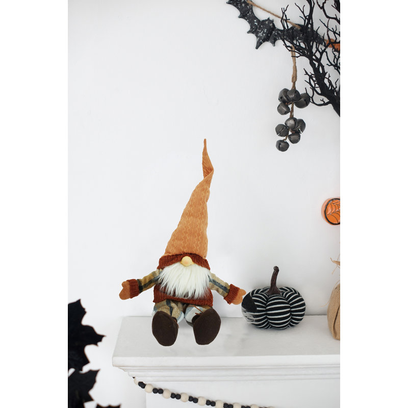Fenlen  Bearded Gnome Rustic Holiday Figurine Crafted From Durable Blend