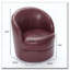 Fauteuil d'appoint pivotant en cuir-1613384873