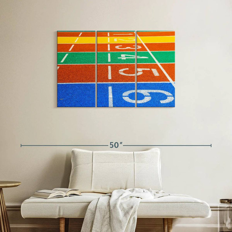 Running Track, 24" H x 38" W