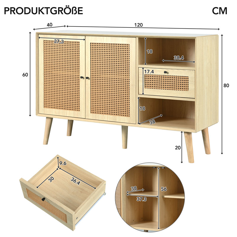 Alischa 120cm Sideboard