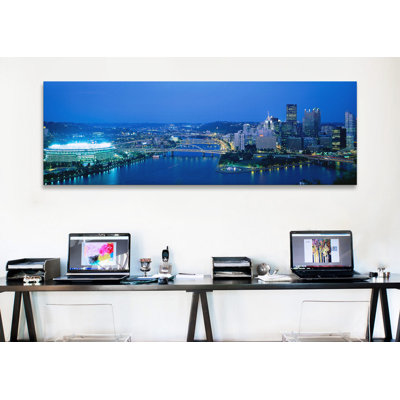 " High Angle View Of A Stadium Lit Up At NightThree Rivers Stadium, Pittsburgh, Pennsylvania, USA " by Panoramic Images