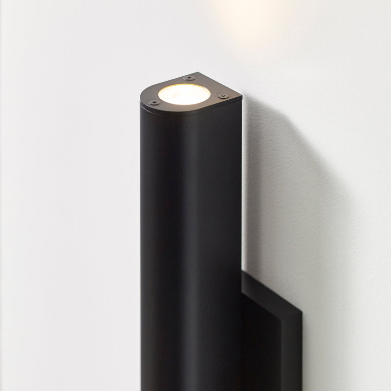 Chara LED Outdoor Armed Sconce, 17.2" H x 4.5" W x 2.7" D