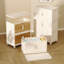 Armoire de rangement, armoire de rangement à bacs de rangement, grande largeur pliante, pliable avec porte magnétique, plastique avec roues-779093914