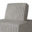 Ensemble de chaise et d'angle modulaire en velours gris clair 6 pièces-1199072658