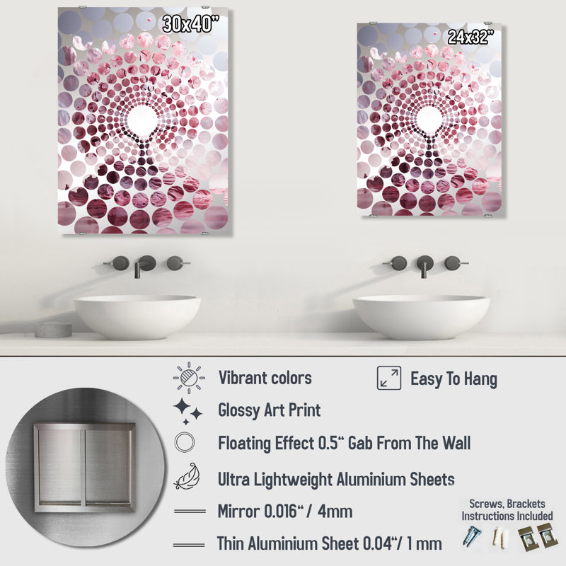 Miroir mural Vallo, 32 po x 24 po