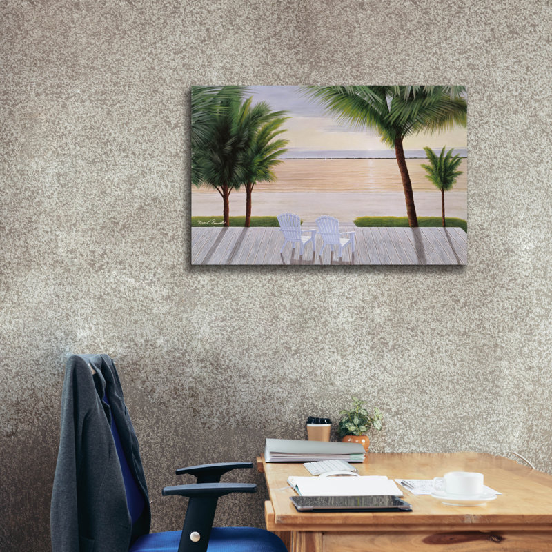 «Palm Daydreaming» par Diane Romanello, H 26 po x l 40 po x P 1,5 po