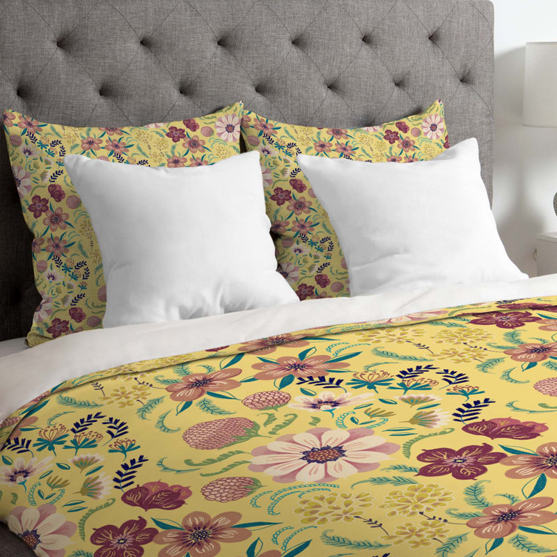 Housse de couette Pimlada Phuapradit Canary Floral, Très grand, Luxe