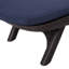 Chaise longue avec coussin - 13 po Hauteur du colis, polypropylène brun foncé doux et confortable 51,66 lb