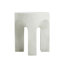 Table d'appoint / table de bout pour l'extérieur, table d'appoint de salon, blanc antique