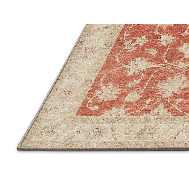 Tapis traditionnel rouge / beige Guardian, Rectangle 8 pi x 12 pi