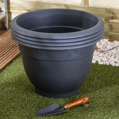 Wham Bell Pot 48cm Round Planter Pack of 4 Slate