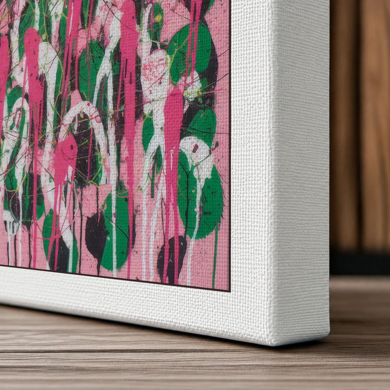 Cactus Garden Botanical 1 Piece Wrapped Canvas Wall Art, 18x12 - 45.7 x 30.5 cm, White Border